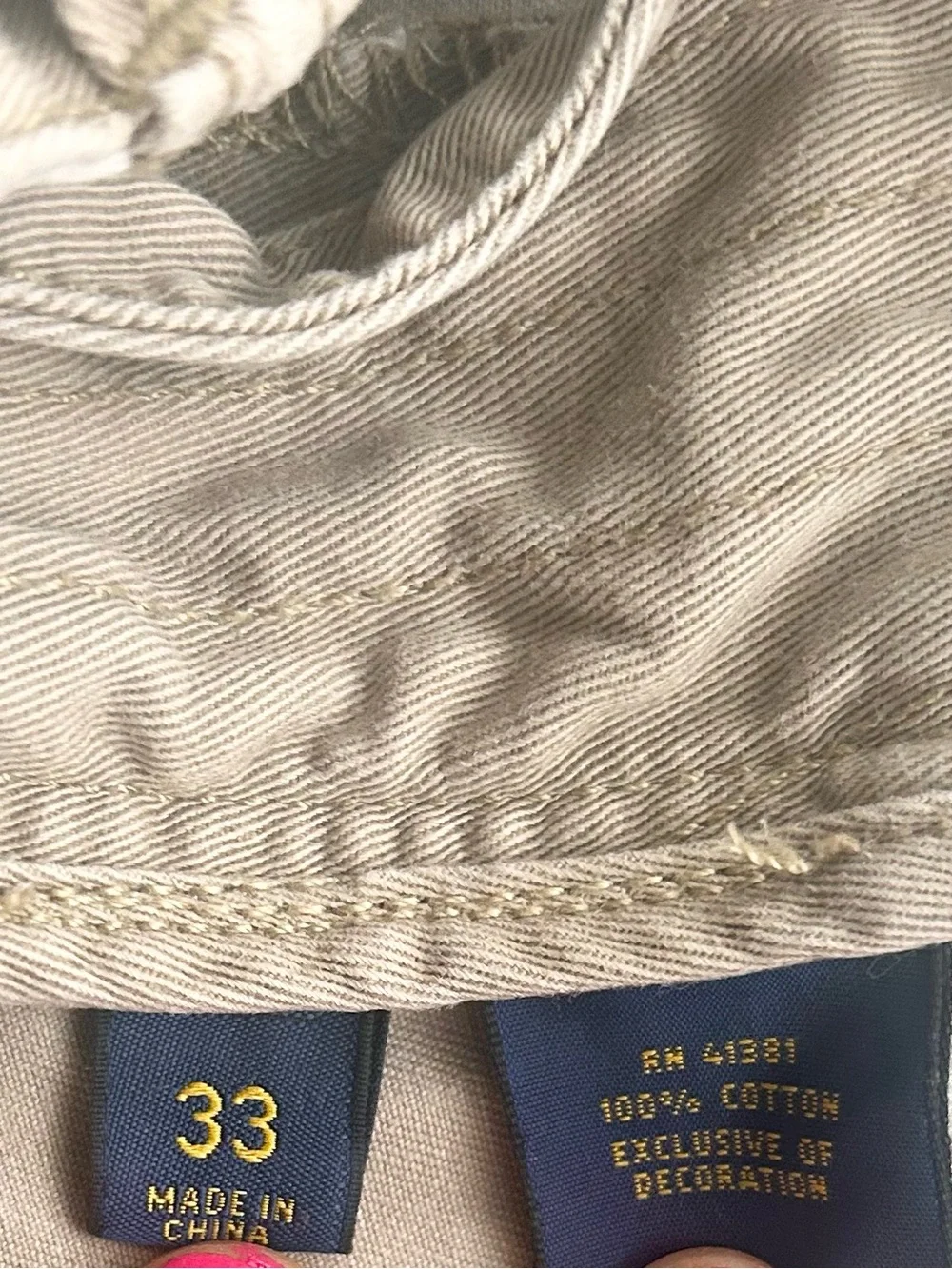 Polo Ralph Lauren Men’s Relaxed Fit Khaki Chino Shorts Size 33